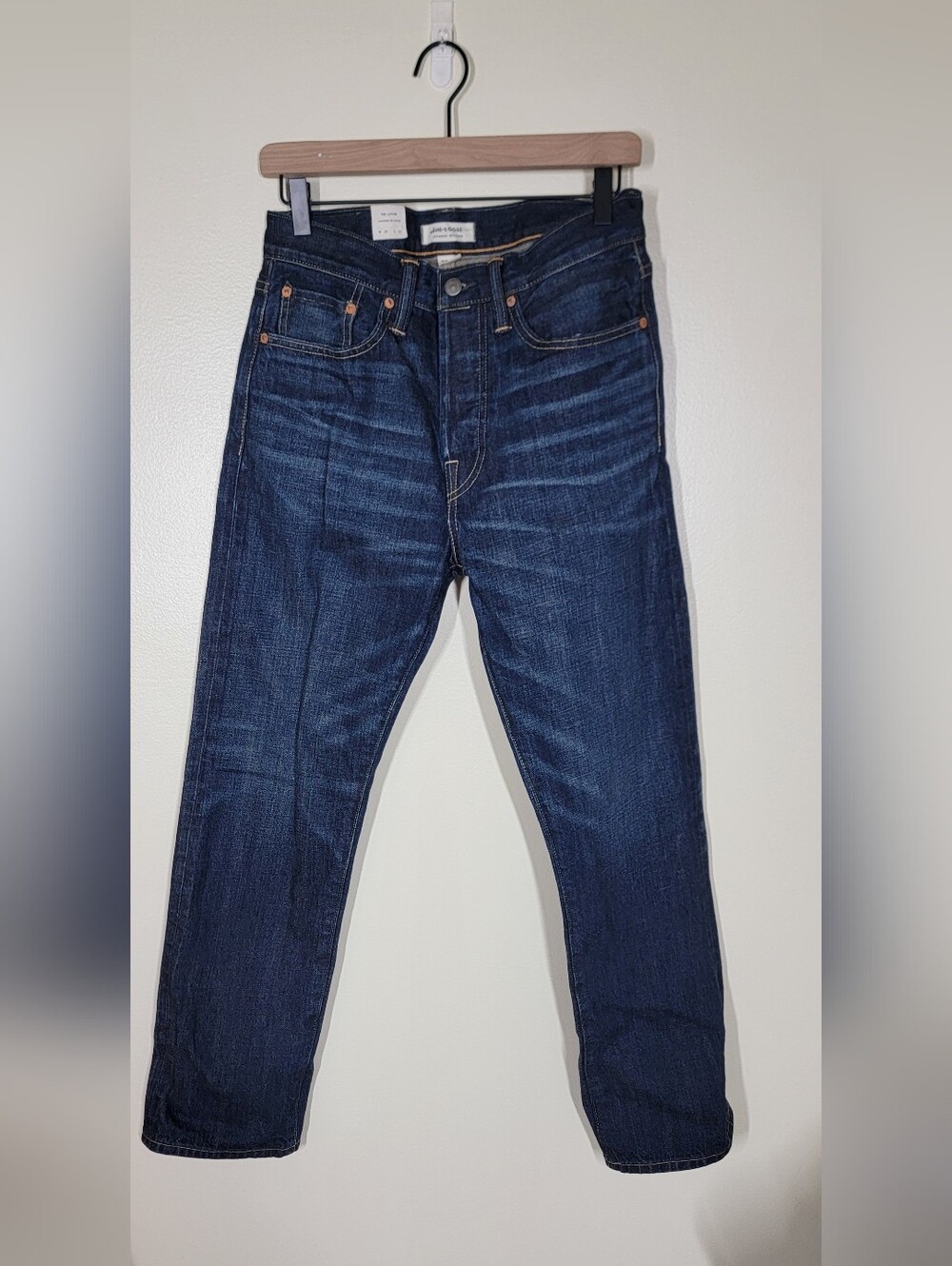 AE77 The Loose Japenese Selvedge Straight Leg Jeans New With Tags  28